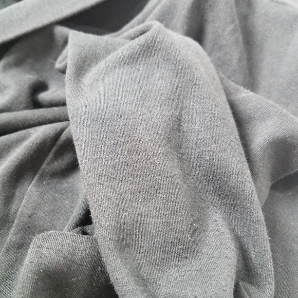 Lands End Black Open Cardigan Sweater - Picture 7 of 7